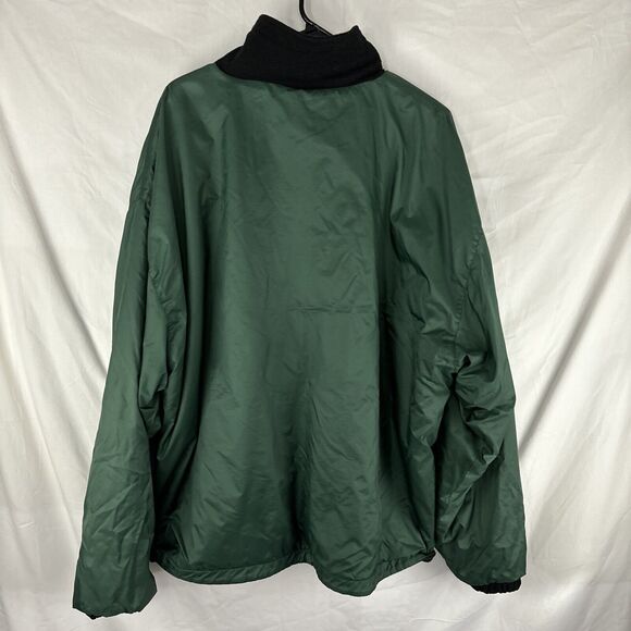 Vintage Pro Player Green Bay Packers Reversible Jacket Green Black Fleece Sz XL - Picture 4 of 9